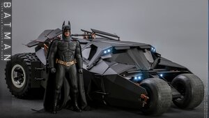 Hot Toys Reveals 1/6 Scale BATMAN BEGINS Figure and Tumbler Batmobile