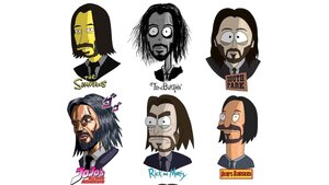 Fan Art Imagines Several Celebrities and Characters in Different Cartoon Art Styles