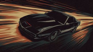 KNIGHT RIDER Poster Art Features KITT 